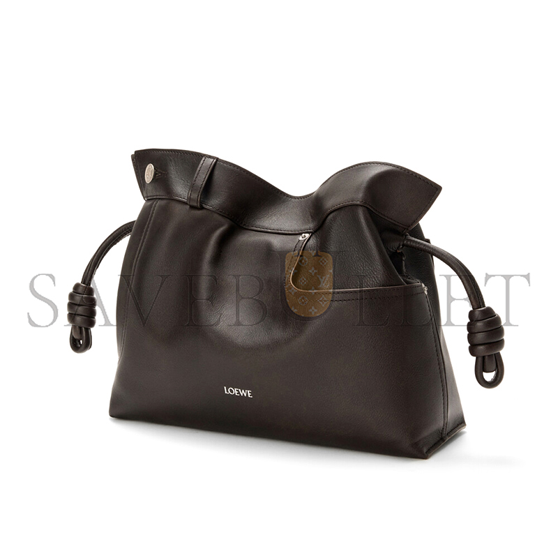 LOEWE PANTA MEDIUM FLAMENCO CLUTCH IN SHINY CALFSKIN A411FC1XBV (30*24.5*10.5cm)